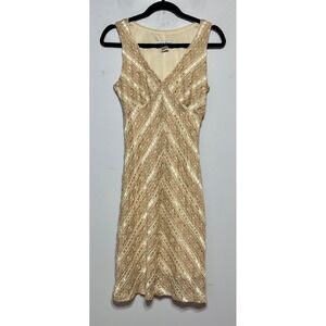 Vintage 90's Alyn Paige Lace Fairy Midi Dress Size 10 Art Deco Gatsby HOCO Party